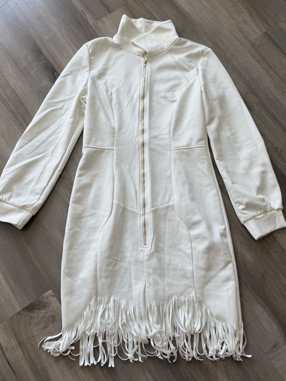 Women's White Zip-Front Jacket